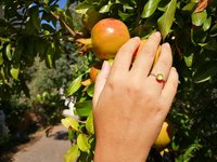Princess of the Light - Mood Ring - 6 mm - Sterling Silver 925 - AAA Crystal Quartz