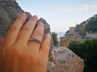 Three Wishes - Mood Ring - 4 mm - Sterling Silver 925 - AAA Crystal Quartz