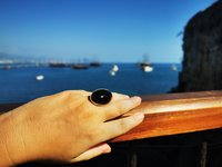 Silver Mirror of Beauty - Mood Ring - 30x20 mm - Sterling Silver 925