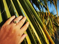 The Little Lord - Mood Ring - 6 mm - 24k Gold Plated Sterling Silver 925 - AAA Crystal Quartz