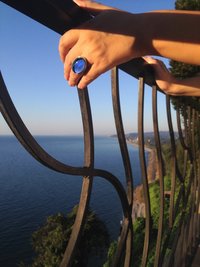 Silver Fountain of Youth - Mood Ring - 25x18 mm - Sterling Silver 925