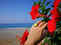 Silver Ring of Wishes - Mood Ring - 25x18 mm - Sterling Silver 925