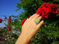 Empress of Grace - Mood Ring - 18x13 mm - Sterling Silver 925