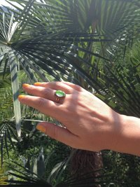 First Princess of the Empire - Mood Ring - 14x10 mm - 24K Gold Plated Sterling Silver 925