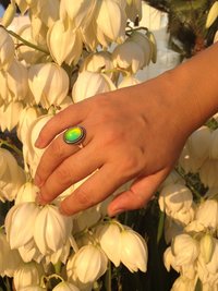 Secret Princess of the Empire - Mood Ring - 14x10 mm - Sterling Silver 925