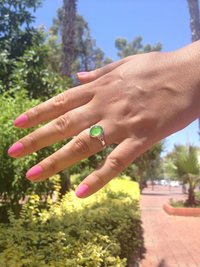 Star of Beauty - Mood Ring - 10x8 mm - Sterling Silver 925