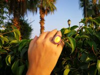 Queen of Destiny - Mood Ring - Adjustable - 25x18 mm - Stainless Steel