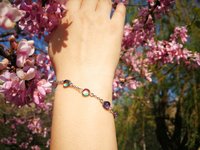 Venus of the Seven Skies - Mood Bracelet - 6 mm - Stainless Steel - AAA Crystal Quartz faceted