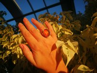 Queen of Heavenly Delight - Mood Ring - 20x15 mm - Sterling Silver 925 (pure or gold plated) - AAA Crystal Quartz