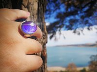 White Fire - Mood Ring - 20x15 mm - Sterling Silver 925 (pure or gold plated) - AAA Crystal Quartz
