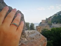 Three Wishes - Mood Ring - 4 mm - Sterling Silver 925 - AAA Crystal Quartz