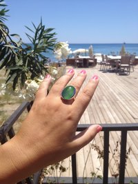 Queen of Colors - Mood Ring - 25x18 mm - Sterling Silver 925