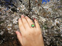Chalice of Life - Mood Ring - 10 mm - Sterling Silver 925 (pure or gold plated) - AAA Crystal Quartz faceted