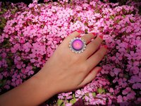 Silver Sunrise of Beauty - Mood Ring - 20 mm - Sterling Silver 925