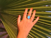 Silver Blossom of Light - Mood Ring - Adjustable - 18x13 mm - Sterling Silver 925