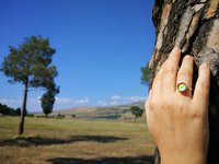 Star of Success - Mood Ring - 10 mm - Sterling Silver 925