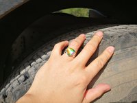Lord of Lightning - Mood Ring - 15 mm - Sterling Silver 925 - AAA Crystal Quartz