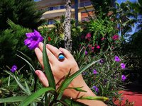 Sun of Antares - Mood Ring - 14 mm - Sterling Silver 925 - AAA Crystal Quartz