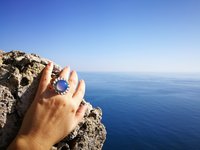 Silver Sunrise of Beauty - Mood Ring - 20 mm - Sterling Silver 925