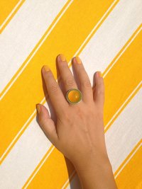 Silver Sun of Elegance - Mood Ring - 20 mm - Sterling Silver 925