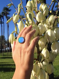 Golden Sun of Elegance - Mood Ring - 20 mm - 24K Gold Plated Sterling Silver 925