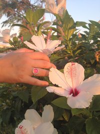 Silver Star of Romance - Mood Ring - 12 mm - Sterling Silver 925