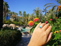 Lady of the Silver Light - Mood Ring - 8 mm - Sterling Silver 925