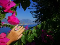 Empress of Elegance - Mood Ring - 25x18 mm - Silver 800 - one of a kind - size 7