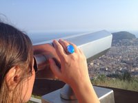 Goddess of Adventure - Mood Ring - Gold Plated Sterling Silver 925 - Adjustable - 25x18 mm