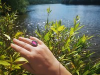 Royal Mood - Mood Ring - Adjustable - 18x13 mm - Stainless Steel