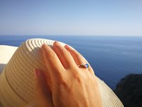 Princess of the Light - Mood Ring - 6 mm - Sterling Silver 925 - AAA Crystal Quartz