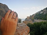 Three Wishes - Mood Ring - 4 mm - Sterling Silver 925 - AAA Crystal Quartz