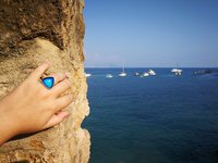 Sovereign of Lightning - Mood Ring - 20 mm - Sterling Silver 925 - AAA Crystal Quartz