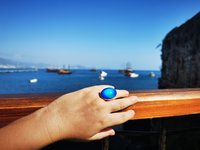 Silver Mirror of Beauty - Mood Ring - 30x20 mm - Sterling Silver 925