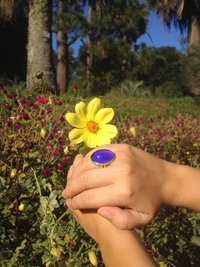 Silver Fountain of Youth - Mood Ring - 25x18 mm - Sterling Silver 925