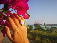 Silver Ring of Wishes - Mood Ring - 25x18 mm - Sterling Silver 925