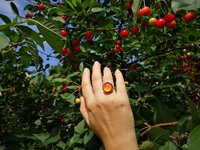 Golden Dream - Mood Ring - 16 mm - 24K Gold Plated Sterling Silver 925
