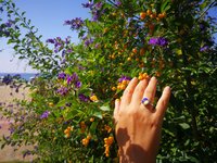 Star of Success - Mood Ring - 10 mm - Sterling Silver 925