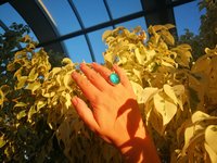 Queen of Heavenly Delight - Mood Ring - 20x15 mm - Sterling Silver 925 (pure or gold plated) - AAA Crystal Quartz