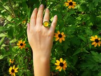 Golden Dream - Mood Ring - 16 mm - 24K Gold Plated Sterling Silver 925