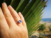 The Little Lord - Mood Ring - 6 mm - Sterling Silver 925 - AAA Crystal Quartz
