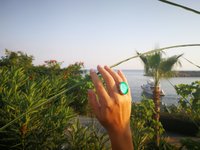 Silver Ring of Wishes - Mood Ring - 25x18 mm - Sterling Silver 925