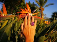 Silver Ring of Wishes - Mood Ring - 25x18 mm - Sterling Silver 925