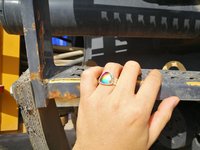 Lord of Lightning - Mood Ring - 15 mm - Sterling Silver 925 - AAA Crystal Quartz