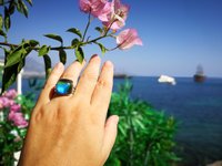 Northern Lights - Mood Ring - 15 mm - Sterling Silver 925 - AAA Crystal Quartz