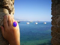 Silver Mirror of Beauty - Mood Ring - 30x20 mm - Sterling Silver 925