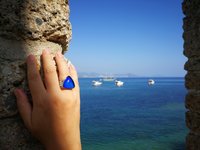 Sovereign of Lightning - Mood Ring - 20 mm - Sterling Silver 925 - AAA Crystal Quartz
