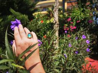 Crystal Star of Atlantis - Mood Ring - 18x13 mm - Gold Plated Sterling Silver 925 - AAA Crystal Quartz