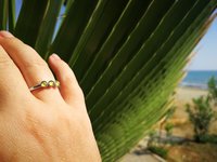Three Wishes - Mood Ring - 4 mm - Sterling Silver 925 - AAA Crystal Quartz