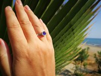 The Little Lord - Mood Ring - 6 mm - Sterling Silver 925 - AAA Crystal Quartz